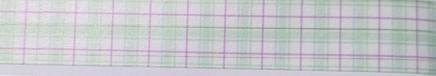 Green Plaid Washi Tapes