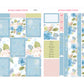 Green And Blue Flowers Vertical Planner Sticker Kit