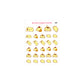 Cute Yellow Dog Kiss Cut Sticker Sheet Ver 1
