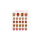 Cute Monkey Kiss Cut Sticker Sheet Ver 2