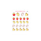Cute Yellow Dog Kiss Cut Sticker Sheet Ver 2
